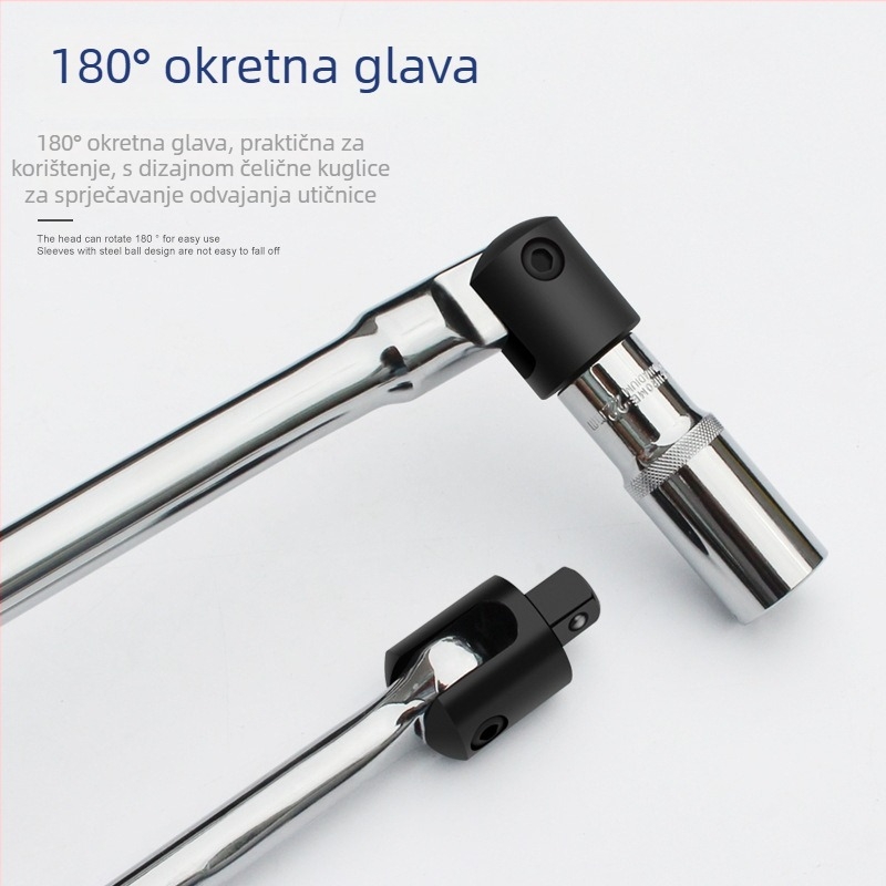 F ručica za upravljanje s produženom pokretnom glavom i univerzalnom glavom, duljine 10 i 15 inča