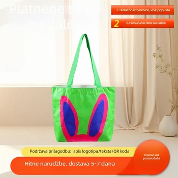 DuPont prilagođena torba od kraft papira – moderna ručna torba od kraft papira, periva, ekološka torba za kupovinu i promotivna darovna torba