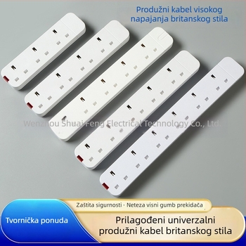 UK stil visokoučinkoviti produžni kabel PK serije bez prekidača