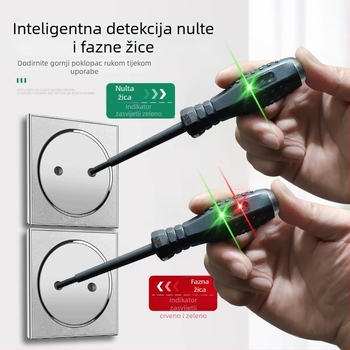 Višestruki odvijač za električare s LED indikatorom visoke svjetline za ispitivanje kontinuiteta i curenja struje
