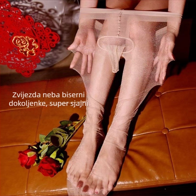 Perlasto sjajno muške seksi ultra-tanke bezšivne tajice