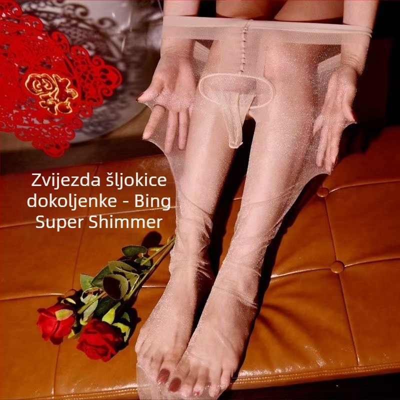 Perlasto sjajno muške seksi ultra-tanke bezšivne tajice