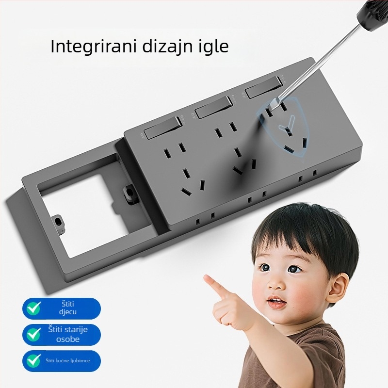 Zidni produžni utikač tipa 86, fiksni, višenamjenski