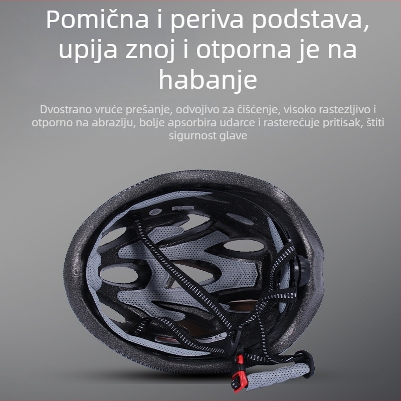 Kaciga za planinski i cestovni bicikl — sklopiva, jedinstvena konstrukcija, univerzalna upotreba