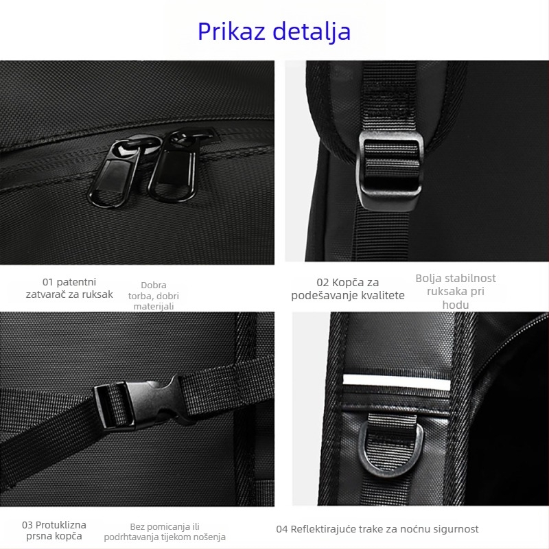 Torba za kacigu motocikla, velika kapaciteta, vodootporan putni ruksak za vozače