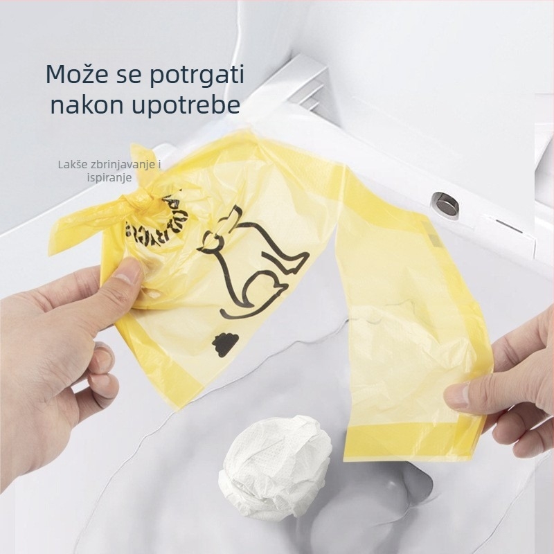 Torbe za pseći izmet – dvostruko debele, biorazgradive, jednokratne, za čiste ruke