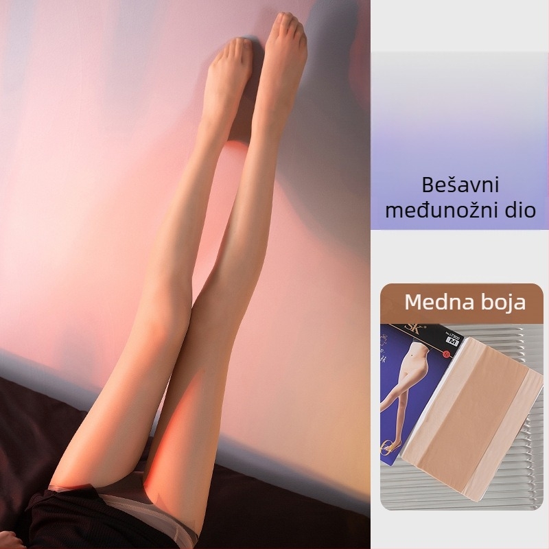 Bešavne hulahopke za žene, 360°, ultra-tanke, prozirna područja prstiju, ljeto