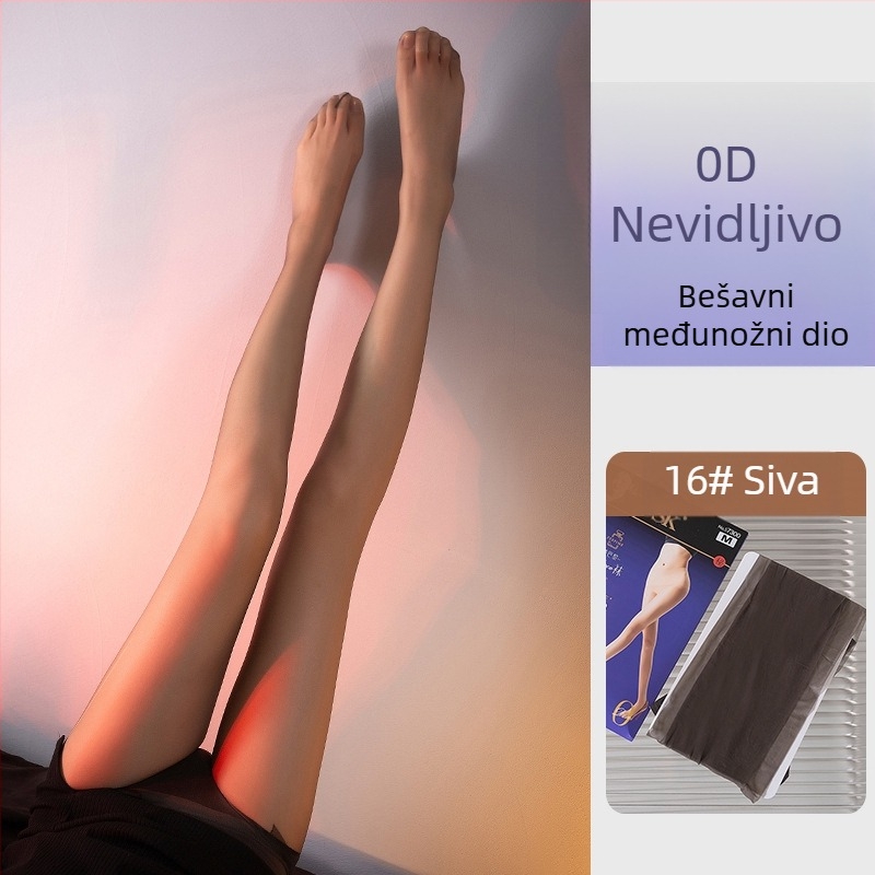 Bešavne hulahopke za žene, 360°, ultra-tanke, prozirna područja prstiju, ljeto