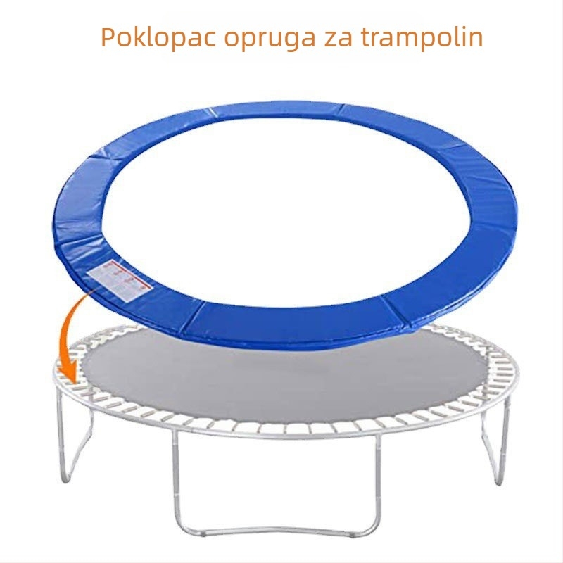 Velika zaštitna navlaka za trampolinu s pjenastim jastučićem, zaštitnim rubom i PVC