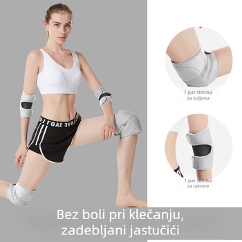Tanečne koljeno štitnici – debeli, prozračni, podesivi, od pjene, zaštita koljena za djecu i odrasle