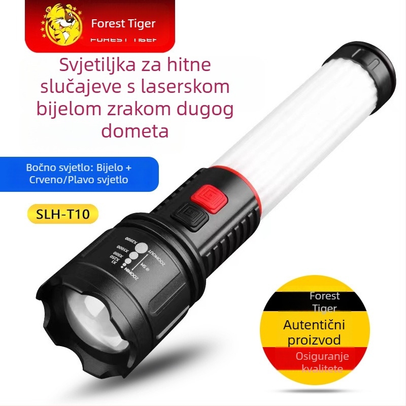 Forest Tiger SLH-T10 Punjiva Višefunkcionalna LED Baterijska Štapa za Hitno Spašavanje