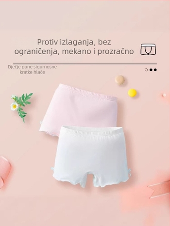 Prilagođene djevojačke sigurnosne šorcice i donje rublje, dva u jednom, tanke dječje bokserice