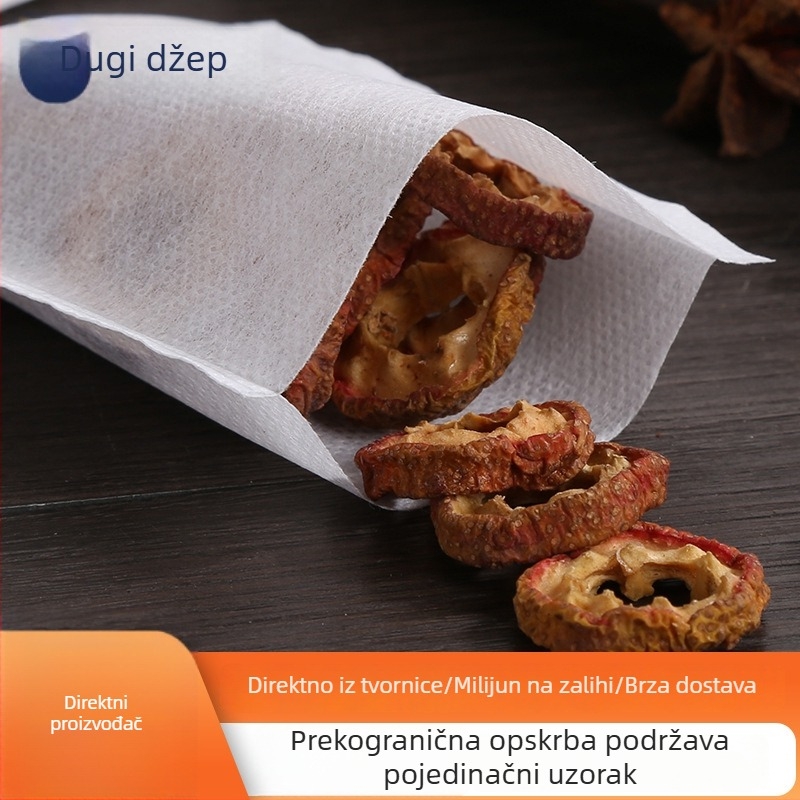 100 kom. jednokratnih vrećica za čaj od netkanog materijala, toplinski zatvorene, veličina 12×17 cm, filter vrećice za čaj, začine i dekokte