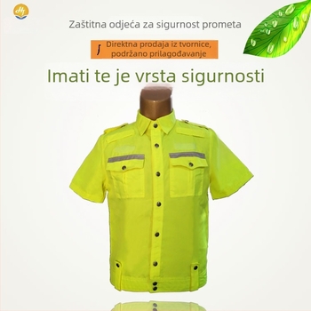 Visoko vidljiva reflektirajuća sigurnosna vesta za prometnu patrolu