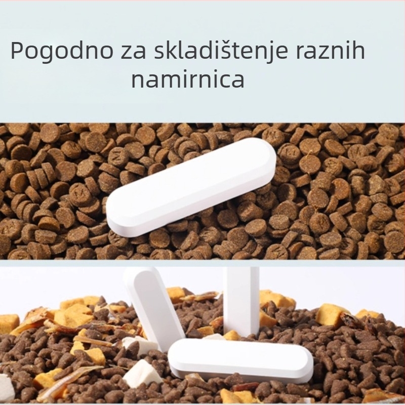 Desikant od diatomita za hranu za kućne ljubimce — zatvoren vakuumski spremnik za skladištenje hrane za mačke i pse, trake za kontrolu vlage