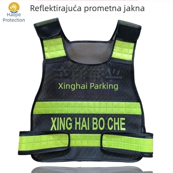 Reflektirajuća sigurnosna vesta za održavanje cesta, komunalne i građevinske radove; vodootporna i prozračna tkanina; reflektirajući 3M materijal visokog sjaja; veličine 170/175/180/185; model 084