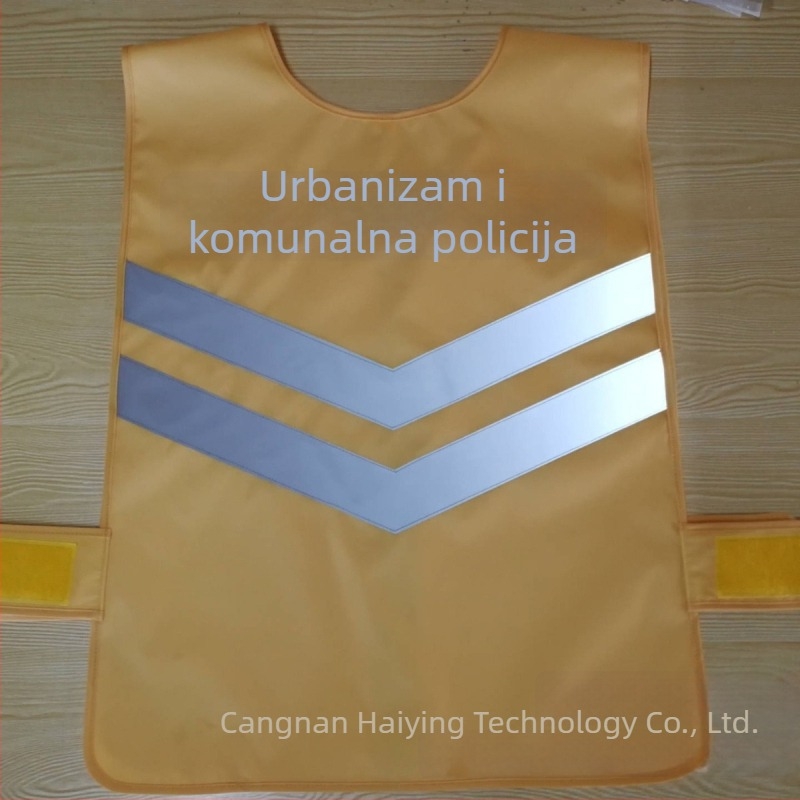Reflektirajuće veste za gradsko upravljanje, 17 modela, veste od platna u zemljasto žutoj boji