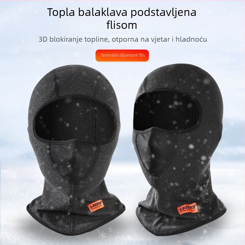 Thunder Wing Topla Balaklava za Zimu – Unisex maska za vožnju, s fleecem, prozračna i vjetrovita, za motocikle