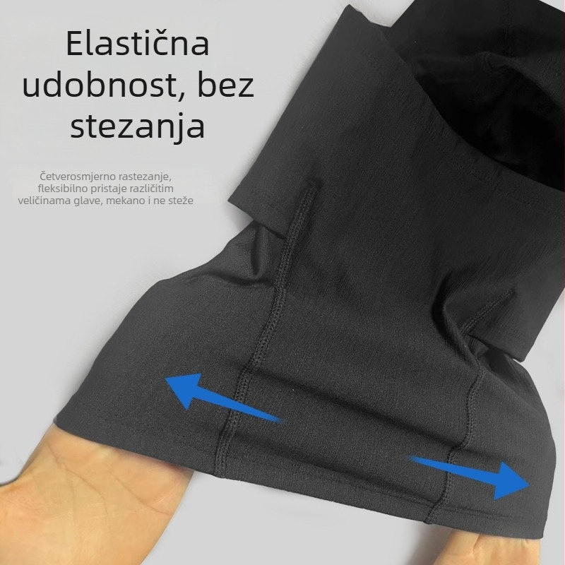 Vanjska maska za vožnju biciklom, topla i otporna na vjetar, s integriranim ovratnikom i zaštitom od prašine