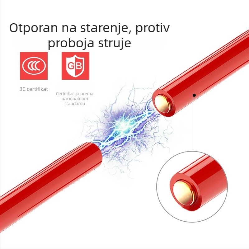Renda BV čisti bakreni kabel, nacionalni standard, jednovodni tvrdi kabel, presjeci 1,5/2,5/4/6 mm², vatrootporan za kućnu dekoraciju