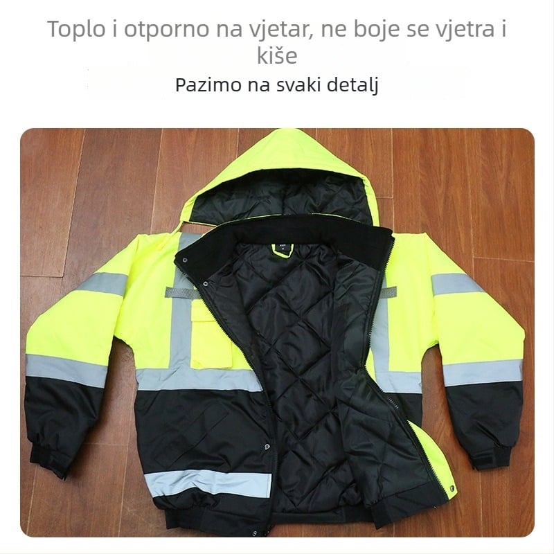 Prilagođena uniforma za cestovni nadzor od Oxford platna s reflektirajućim elementima — reflektirajući jakna/vest za gradilište