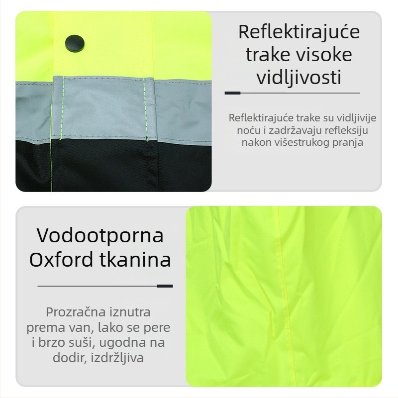 Prilagođena uniforma za cestovni nadzor od Oxford platna s reflektirajućim elementima — reflektirajući jakna/vest za gradilište