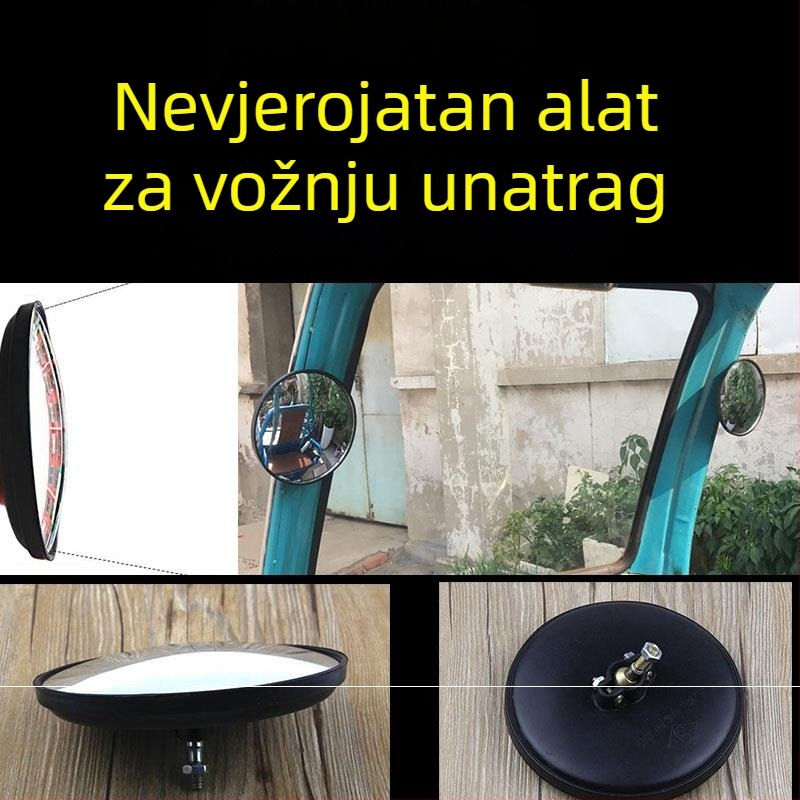 Set retrovizora za tricikl motor, kružni konveksni retrovizori (manji i veći)