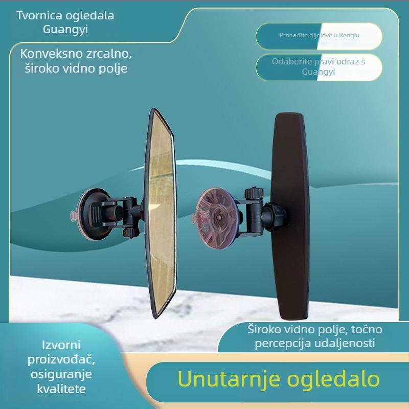 Širokokutni unutarnji retrovizor s nosačem i konveksnim ogledalom za električni tricikl kabriolet