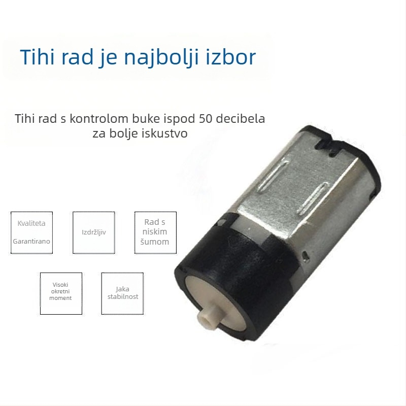 M10 planetarni motor s reduktorom, DC motor s četkama, visok moment, tih rad, za uređaje za njegu kože