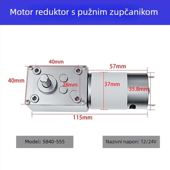 Mikro DC motor s reduktorom, samozaključujući vijčasti prijenos, za Gashapon i automate za prodaju