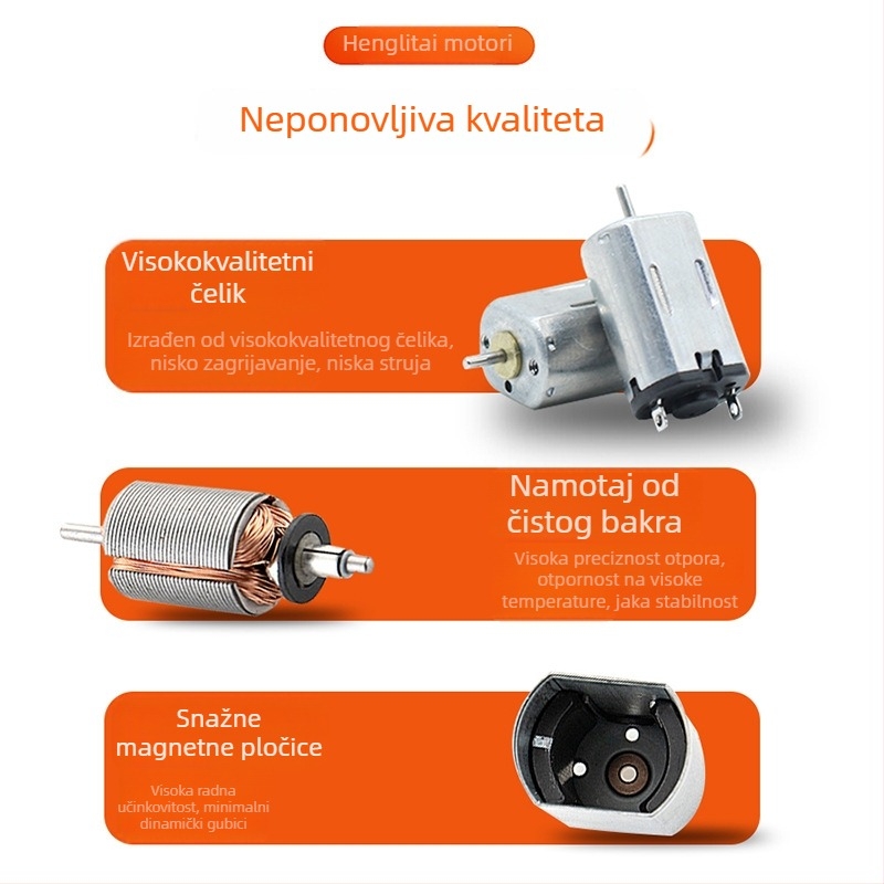 Henglitai GA20-130 s enkoderom, mikro-DC planetarni motor za električni uvijač za kosu i uvijač za trepavice