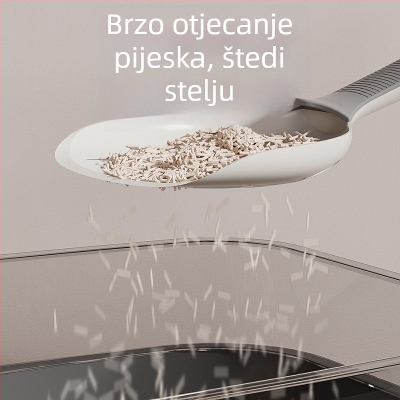Velika lopatica za mačji pijesak – alat za čišćenje od ABS plastike