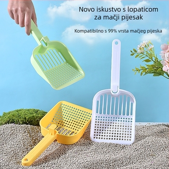 Velika lopatica za mačji pijesak s finim otvorima, za tofu pijesak