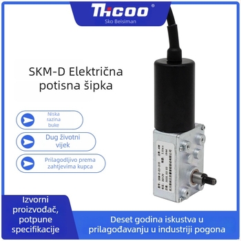 Mali DC motor s reduktorom i tlačnom šipkom, promjenjiva brzina SKM
