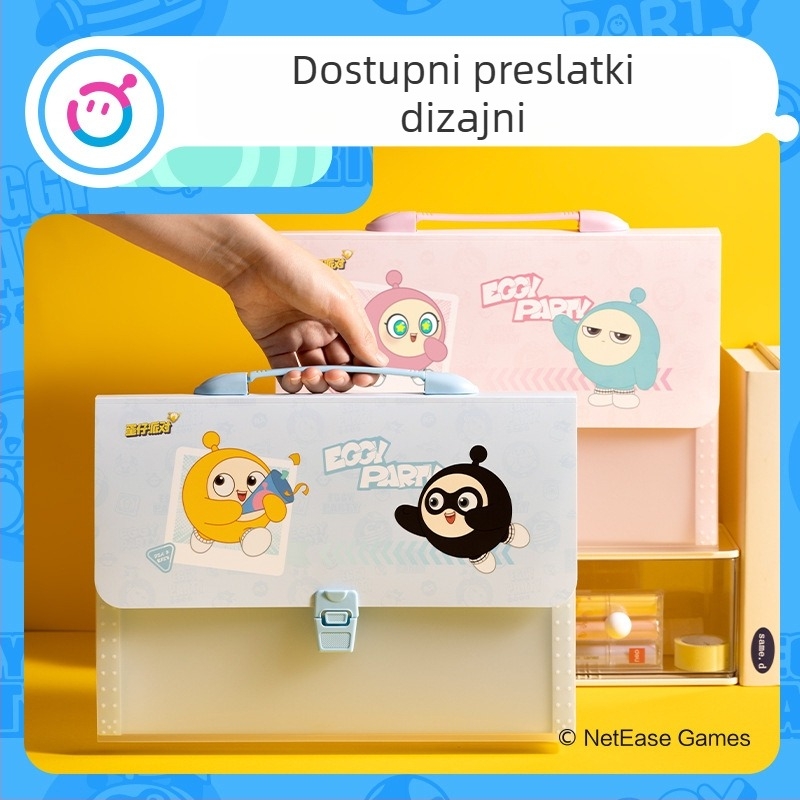 Deli DZ601 Horizontalni akordeonski organizator s 13 pretinaca za studentske testne radove, A4, plastični