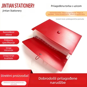 Studentska višeslojna mapa s vezicom, akordeon-stil, A4, prenosna kutija za ispite i skladištenje dokumenata