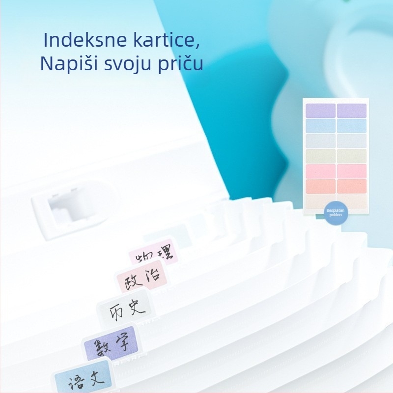 Deli PM318 PP akordeonska torba s 13 pretinaca, velika kapaciteta, prenosni organizator dokumenata
