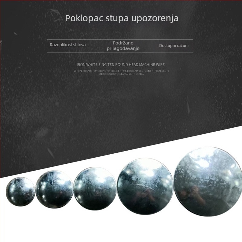 3 mm prirubna pločica za prometne stupce s upozorenjem