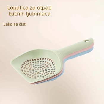 Lopatica za mačji pijesak s kružnim otvorima, univerzalna za mačke i pse, alat za čišćenje s mogućnošću vješanja