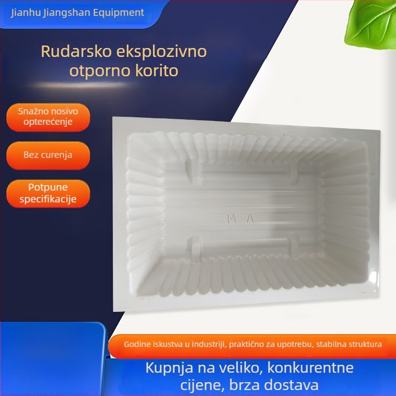 Vodni spremnik za rudarstvo s zaštitom od eksplozije, ABS plast, bijela, otporna na plamen