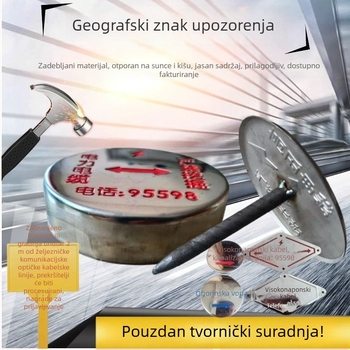 Prilagođena podzemna električna signalizacija s metalnim elementima za cjevovode i kabelske trase