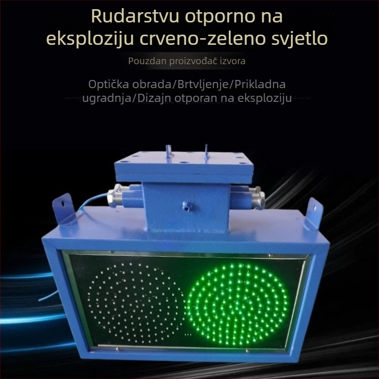 Eksplozijski otporan semafor za podzemne raskrižje s dugim dometom vidljivosti i jasnim zvukom