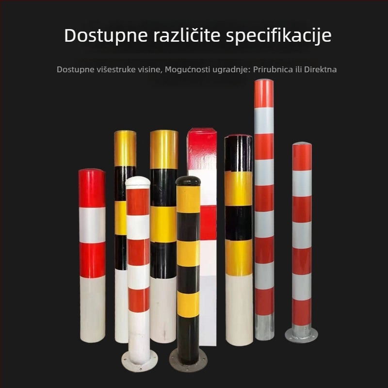 Upozoravajući stubovi za cestovni promet — čelične cijevi, PVC cijevi i galvanizirane cijevi, odvojci za parkirališta, trotoarni reflektirajući stupovi