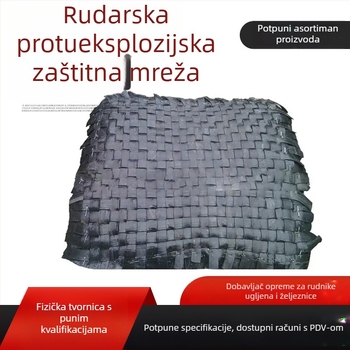 Zaštitna mreža za eksplozije na gradilištu, za eksplozijsko oružje, veličina 1,8 × 2,0 m