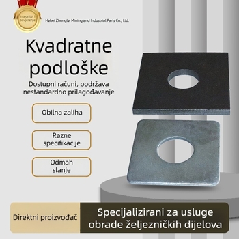Kvadratne podloške za željeznicu i rudarske građevine, modeli 60, 70 i 80
