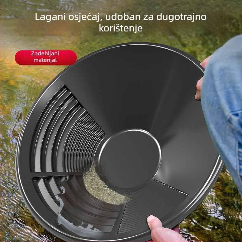 Xindongrui SDZ-01 Set alata za traženje zlata s ručnim okretanjem – vanjski sud za ispiranje pijeska, potpuno opremljen komplet