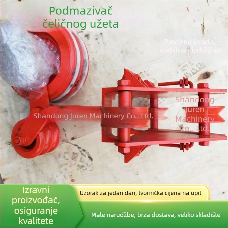 Mazivač za čelične sajle za podzemne rudnike, s oprugom za montažu, više veličina