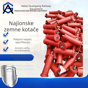Rudarska podna valjka s nylonnim kolomom, otporna na habanje PU, visoke čvrstoće najlonska valjka