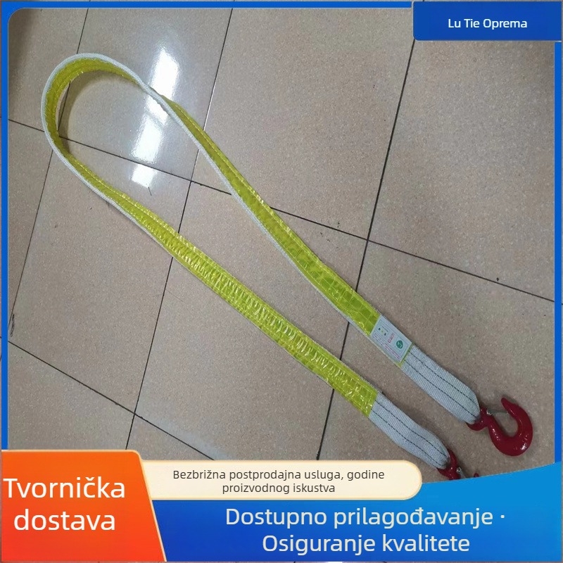 2-ton hidraulički stup za rudnike, anti-padu užetom, dvostruki kuk, reflektirajuće užad 1,5 m
