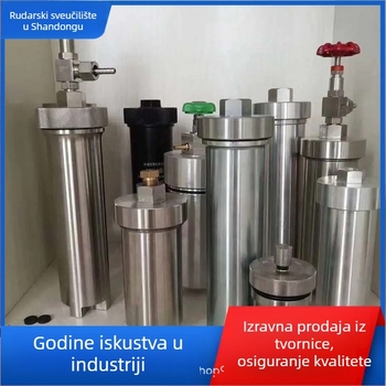 DGC Set uzoraka ugljena: 800 ml nehrđajući čelični plinovod i aluminijska uzorak cijev, hermetički